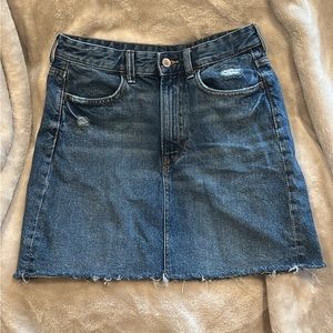 Denim Mini Skirt Size Small 4
